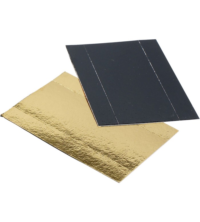 Base cartao 130*45mm Ouro/preto (930271)