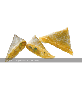 Chamuça folhada vegetariana