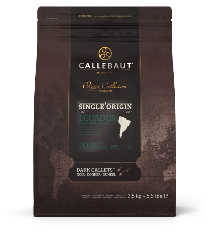 CHOCOLATE NEGRO ORIGEM EQUADOR 70% CALLETS