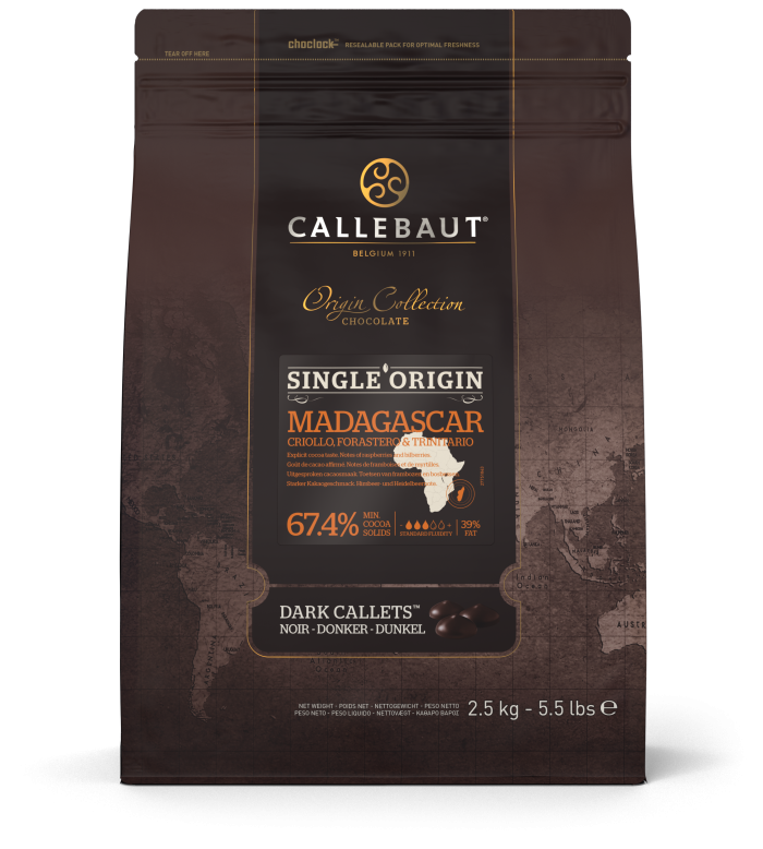 CHOCOLATE NEGRO ORIGEM MADAGASCAR 66% CALLETS