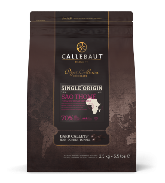 CHOCOLATE NEGRO ORIGEM S. TOME 70% CALLETS