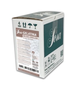 Gelatina folhas ouro 230 bloom (37294)