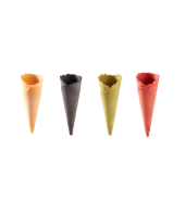 Mini cones cores revestidos