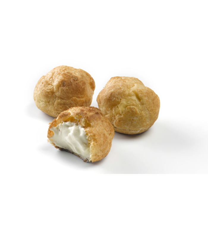 Profiteroles c/recheio gelado baunilha