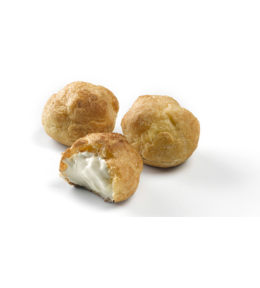 Profiteroles c/recheio gelado baunilha