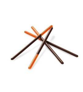 Sticks Cor Laranja de Chocolate Negro